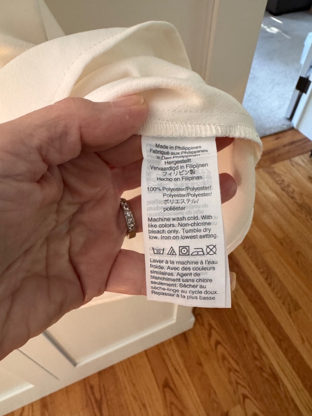 JCrew Contrast Ruffle-Neck Top - Picture 4 of 5